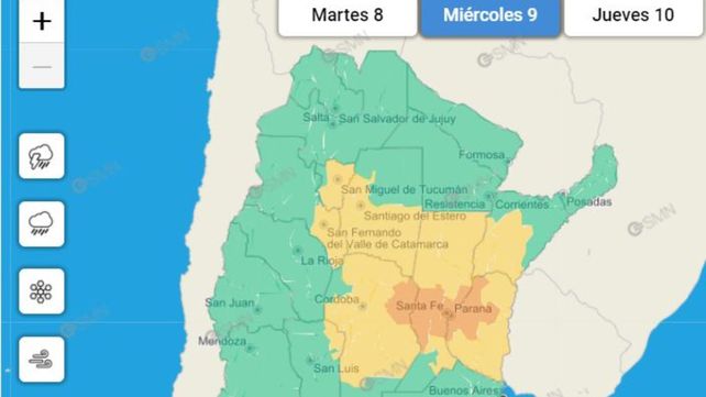 Alerta por tormentas fuertes para Rosario y localidades vecinas