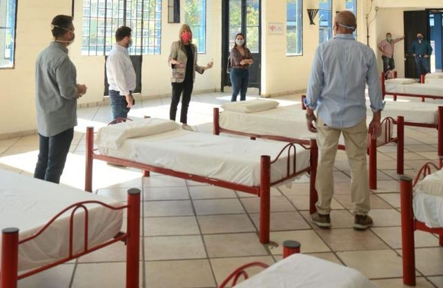 Uno de los centro de aislamiento en la ciudad de Santa Fe