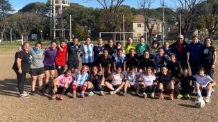 Sub-14 a Rafaela. El plantel femenino realizó las últimas prácticas en el predio de la Rosarina.&nbsp;