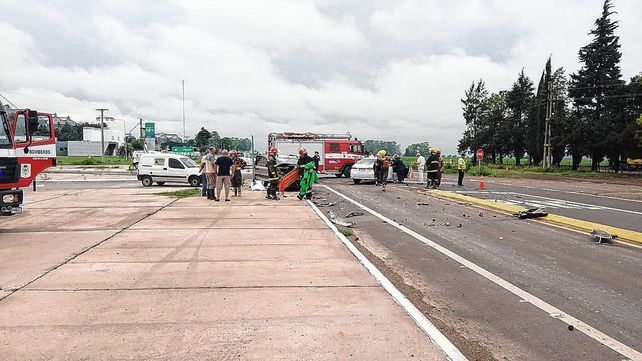 Choque en la ruta 131 en la zona de Libertador San Martín. Una mujer resultó herida&nbsp; 