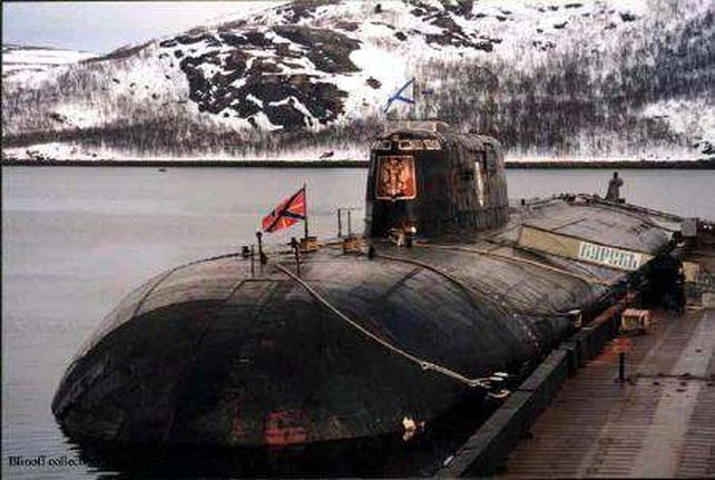 El submarino Kursk se hundió en el 2000.