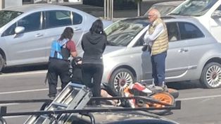 Carlos Bianchi protagonizó un siniestro vial en Núñez y un motociclista resultó herido