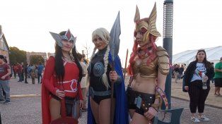 Las chicas de Asgard hicieron las delicias de los adoradores de las aventuras de Marvel.