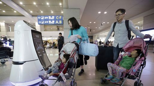 Los aeropuertos de Asia ya ofrecen servicios robotizados