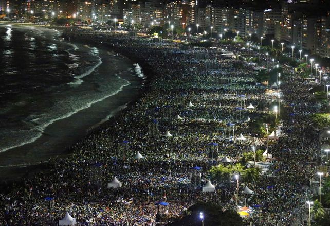 Una imagen alucinante de Copacabana