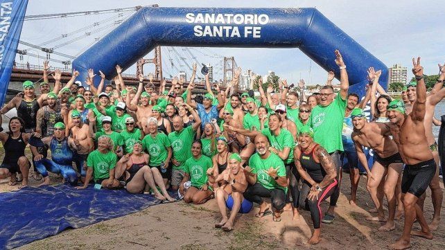 Aguas Abiertas: la segunda ventana de la prueba para aficionados se realizó en tierras santafesinas.