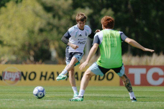 Entrenamiento del equipo de Lionel Scaloni.