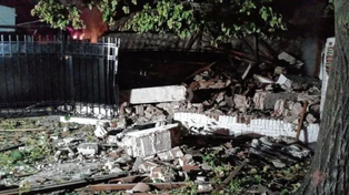 la vivienda donde se produjo el siniestro anoche en Santa Fe.&nbsp;