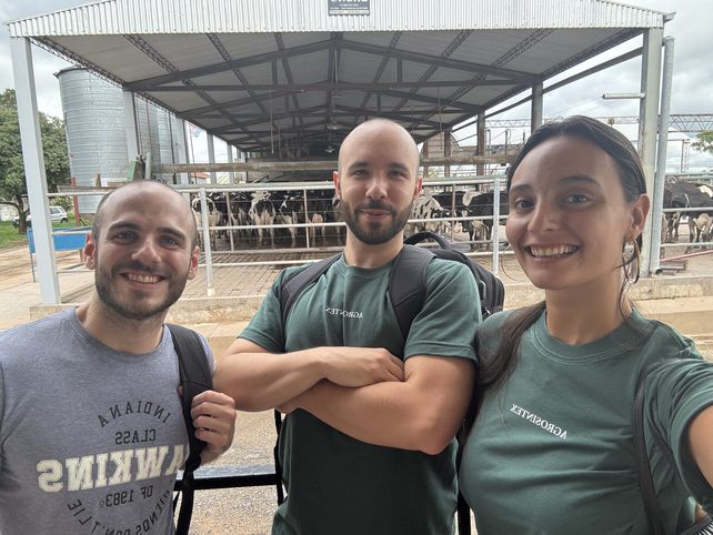 El equipo de Agrosintex está formado por Gonzalo Martínez Peralta, Fernán Gizzi y Lucía Belga.