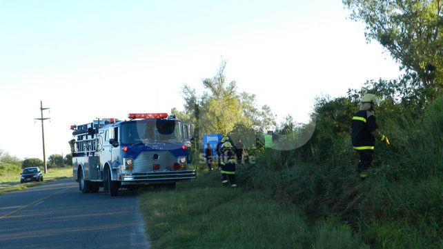 Dos personas lesionadas en un accidente sobre la ruta nº1