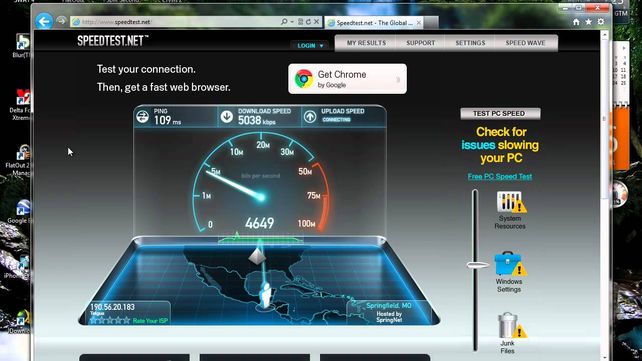 ¿En qué lugar del ranking está el país respecto a la velocidad de conexión a Internet?
