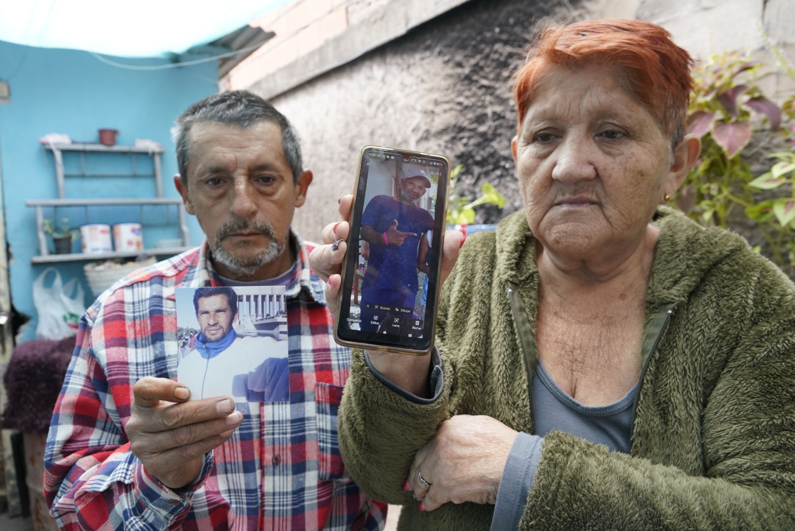 Los padres del albañil Leonardo Rodríguez
