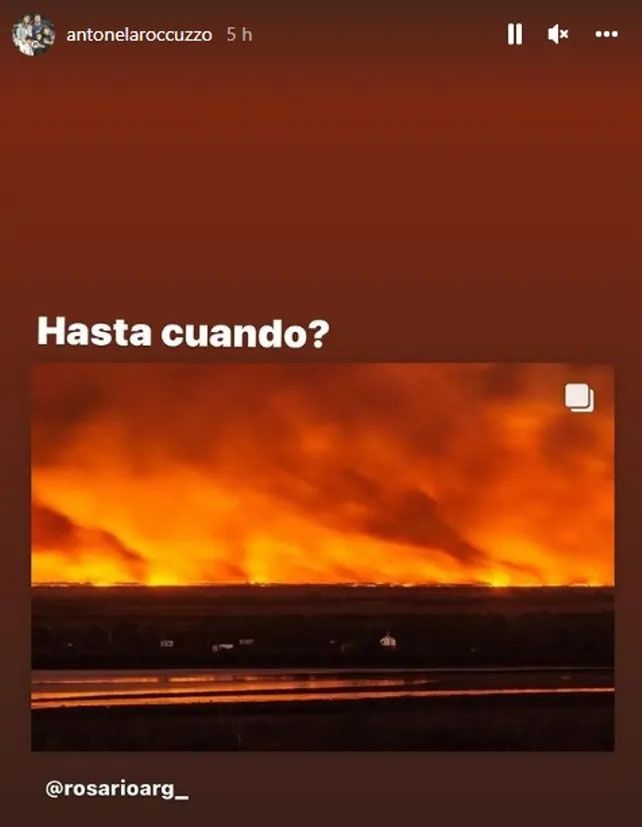 Antonela Roccuzzo se expresó sobre los incendios en islas
