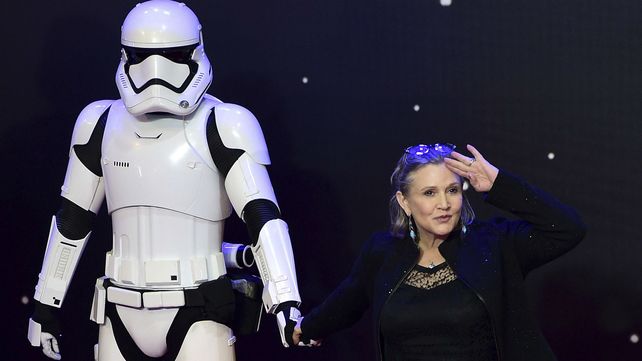 Luego de 32 años. La actriz durante la presentación en Londres de Star Wars. El despertar de la fuerza.