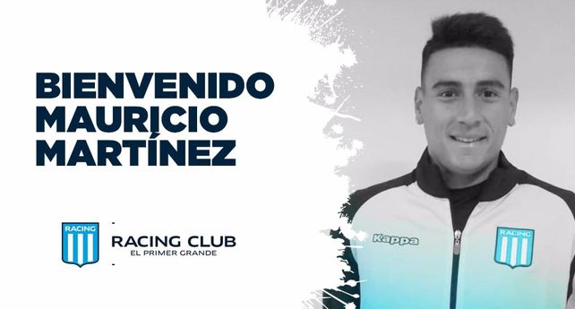 Mauricio Martínez fue presentado en Racing