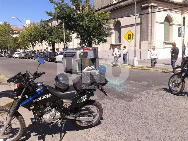 Choque y vuelco en San Jerónimo y Cándido Pujato