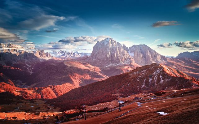 Luces y sombras en los Dolomitas
