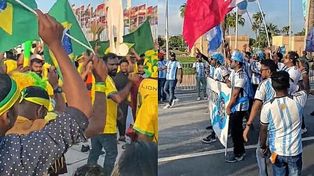 Qatar 2022: polémica por hinchas falsos.