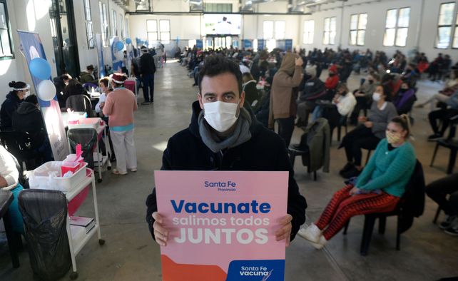 El médico Sebastián Torres&nbsp; coordinador del dispositivo territorial del Ministerio de Salud de la provincia .presente en el lugar.