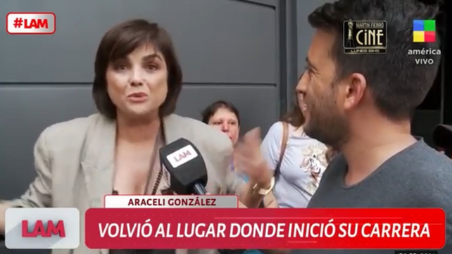 Araceli González volvió a la pantalla de El Trece
