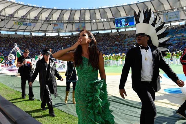 Famosos se hicieron notar en las tribunas del Maracaná