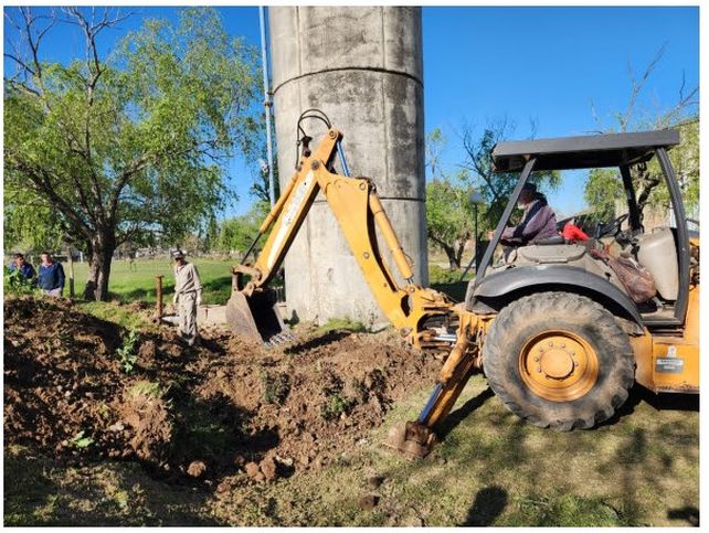 Comenzaron los trabajos de refuncionalización en el Tanque Adelina Centro- Oeste