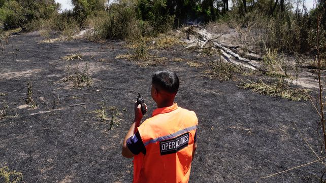 Medio centenar de brigadistas y apoyo aéreo forman parte del operativo de combate contra el fuego.