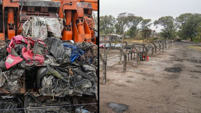 Tras compactar 500 toneladas de metal en La Tablada Tras compactar 500 toneladas de metal en La Tablada