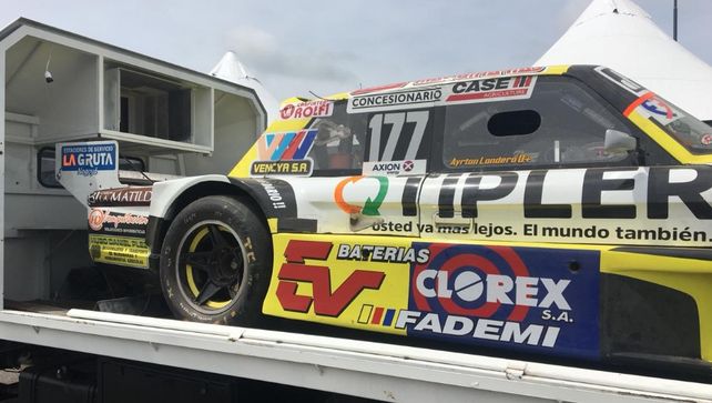 Ayrton Londero sufrió un accidente en el entrenamiento del TC Pista
