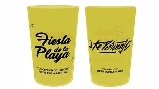 En esta edición de la Fiesta de la Playa de Concepción del Uruguay los vasos reutilizables tendrán impresiones de los artistas, en edición limitada&nbsp;