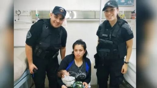 San Lorenzo: Dos policías le salvaron la vida a un bebé que no respiraba