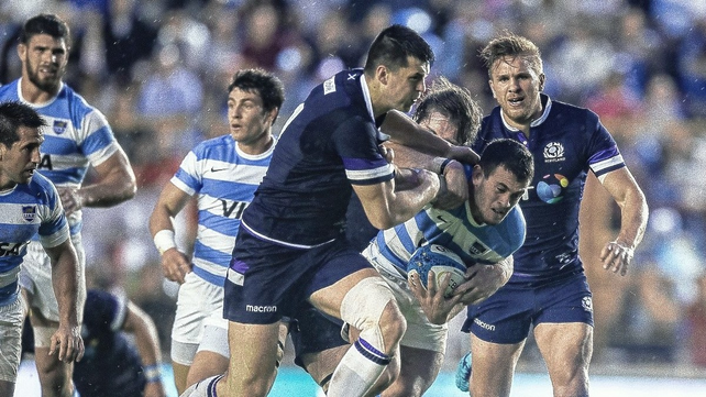El último choque entre Los Pumas y Escocia fue derrota de los argentinos por 44 a 15
