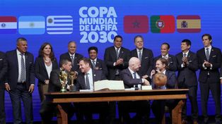 Los representantes máximos del fútbol mundial se reunieron para definir el Mundial 2030.