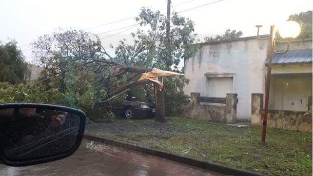 Violenta tormenta en Basavilbaso