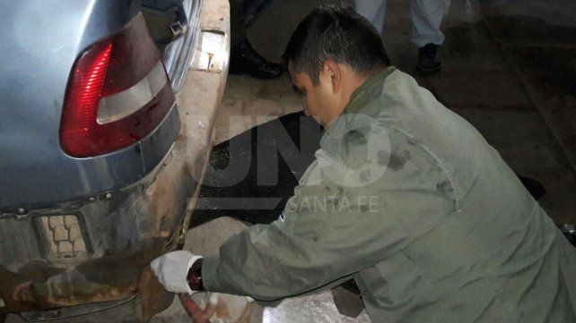 En Videla. La Gendarmería encontró los panes de marihuana que estaban ocultos.&nbsp;
