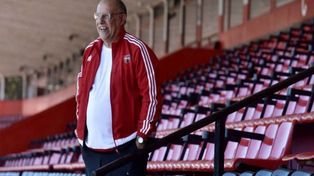 Reapareció. Eduardo Bermúdez bancó al técnico Frank Kudelka.&nbsp;