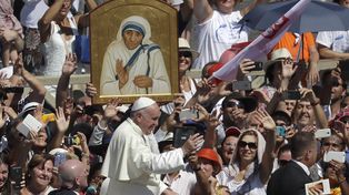 Ante unas 150 mil personas el Papa Francisco declaró santa a la Madre Teresa de Calcuta