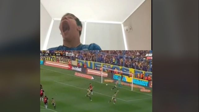 Leandro Culasso reaccionó al gol de Malcorra contoda su fuerza y el video tuvo casi siete millones de reproducciones.