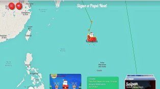 Se puede seguir a Papá Noel por Google