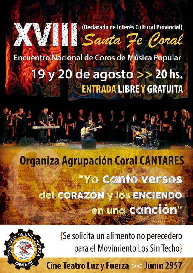 Encuentro nacional de coros en Santa Fe