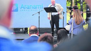 Gustavo Pierre, director de Aranami Industrial, estuvo al frente de la inauguración.