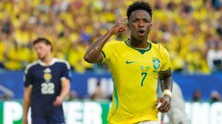 Encendido. Vinicius es la carta de gol más fuerte que tiene este Brasil que ahora chocará con Japón.