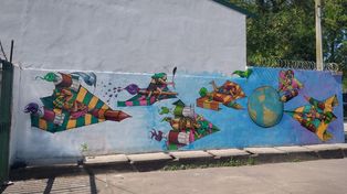 Mural del artista plástico Jorge Molina