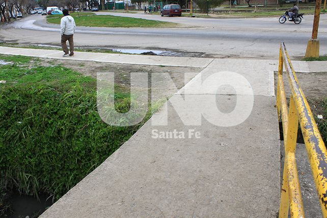 Las veredas. Es un cambio significativo para los vecinos de ese sector.
