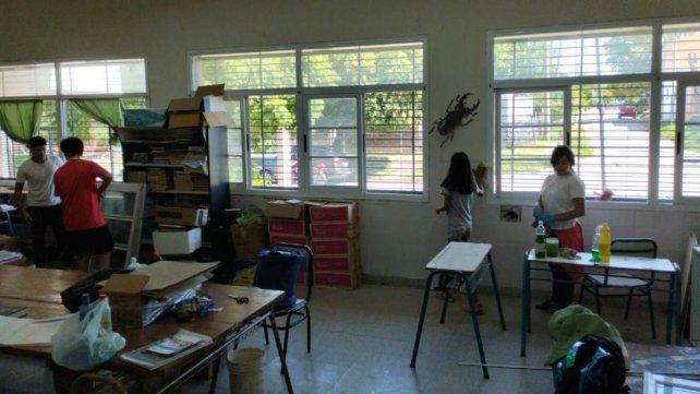 Escuela Guadalupe: la comunidad educativa se moviliza para arreglar aulas