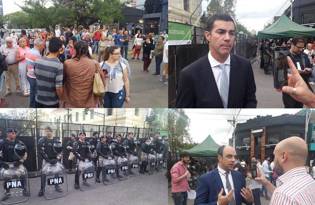 El debate presidencial en Santa Fe se vive en la calle.