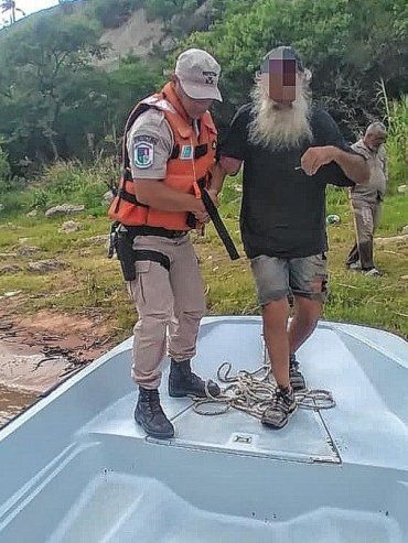 La Paz: rescataron a un pescador que sufrió un accidente en zona de barrancas