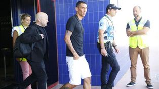 Ángel Di María llegó a Lisboa para llevar adelante la revisión médica y luego ser presentando como refuerzo de Benfica.