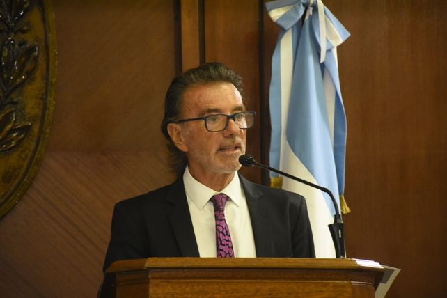 El presidente de la Corte santafesina inauguró en Rosario el año judicial 2023.