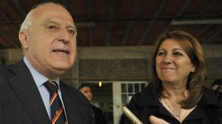 Lifschitz estuvo junto a Fein en la despedida final de Montaldo.